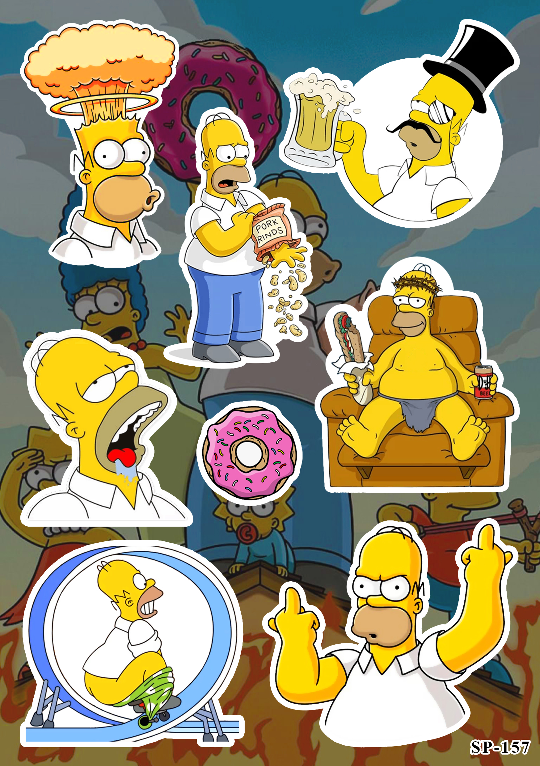 Стікерпак The Simpsons (Homer 2) SP-157