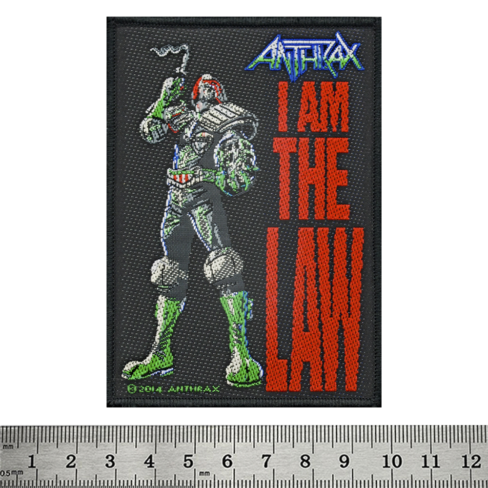 Нашивка ткана ANTHRAX - I AM THE LAW (ofp-109) Нашивка ткана ANTHRAX - I AM THE LAW (ofp-109)