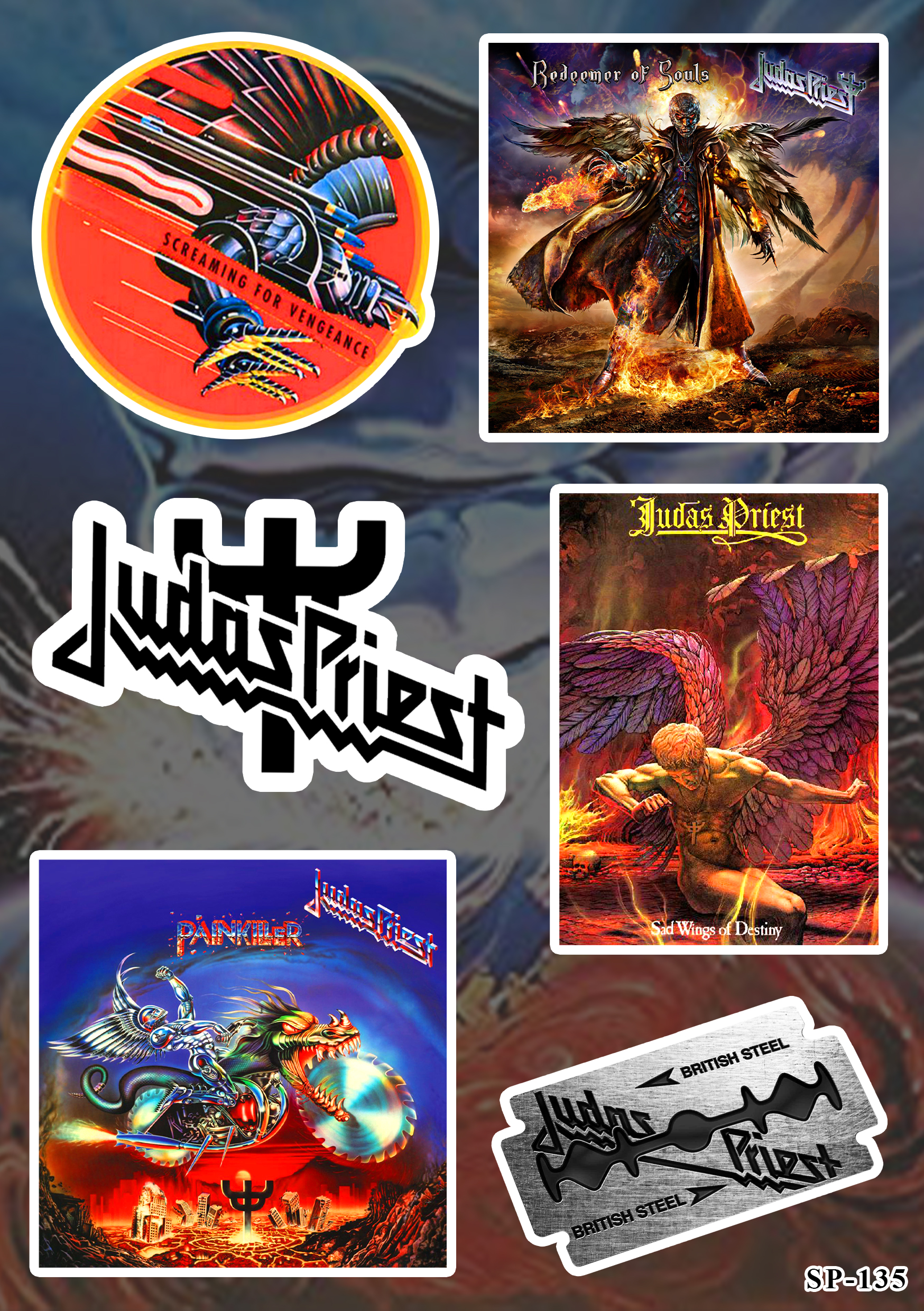 Стікерпак Judas Priest SP-135