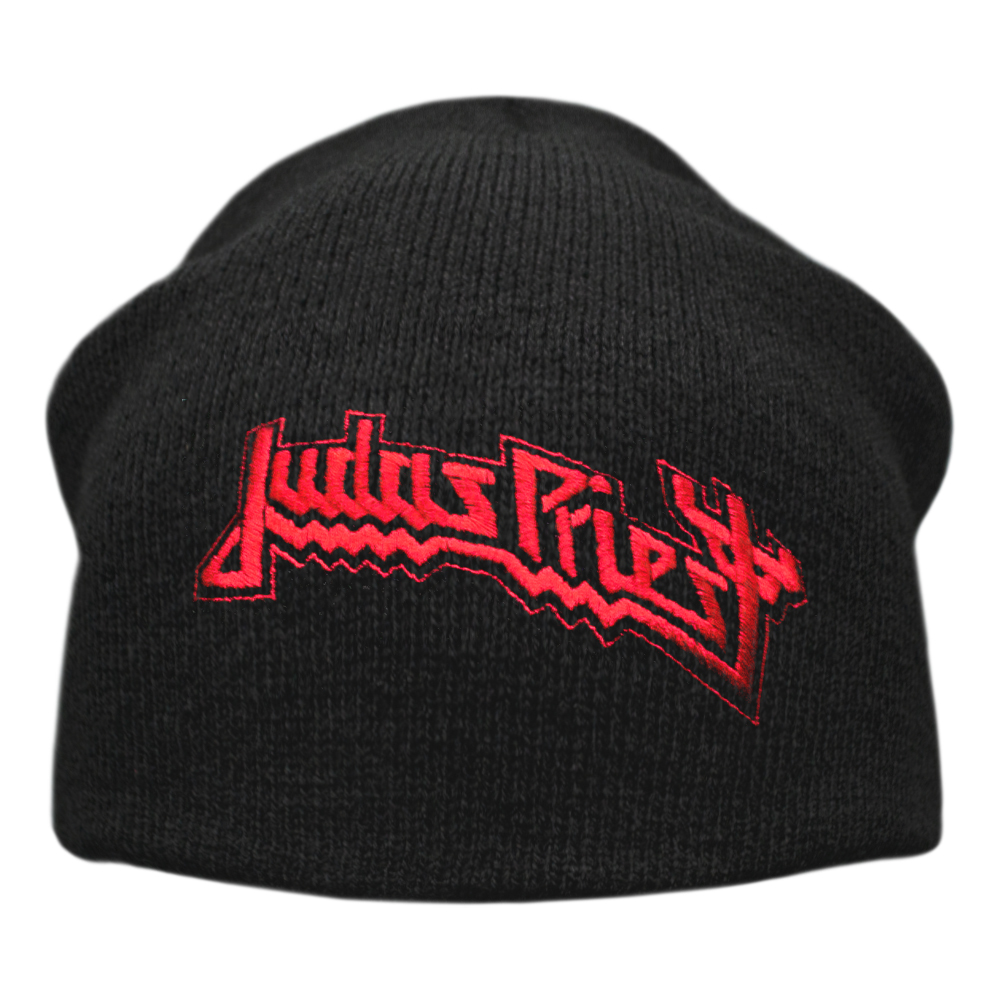 Шапка біні JUDAS PRIEST - LOGO (з вишитим логотипом) heol-004