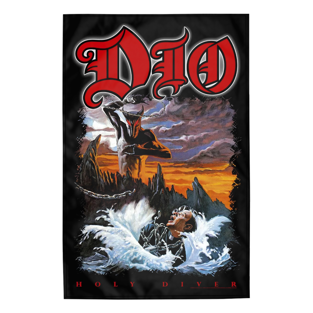 Прапор (текстильний постер) DIO - HOLY DIVER (fol-005) Прапор (текстильний постер) DIO - HOLY DIVER (fol-005)