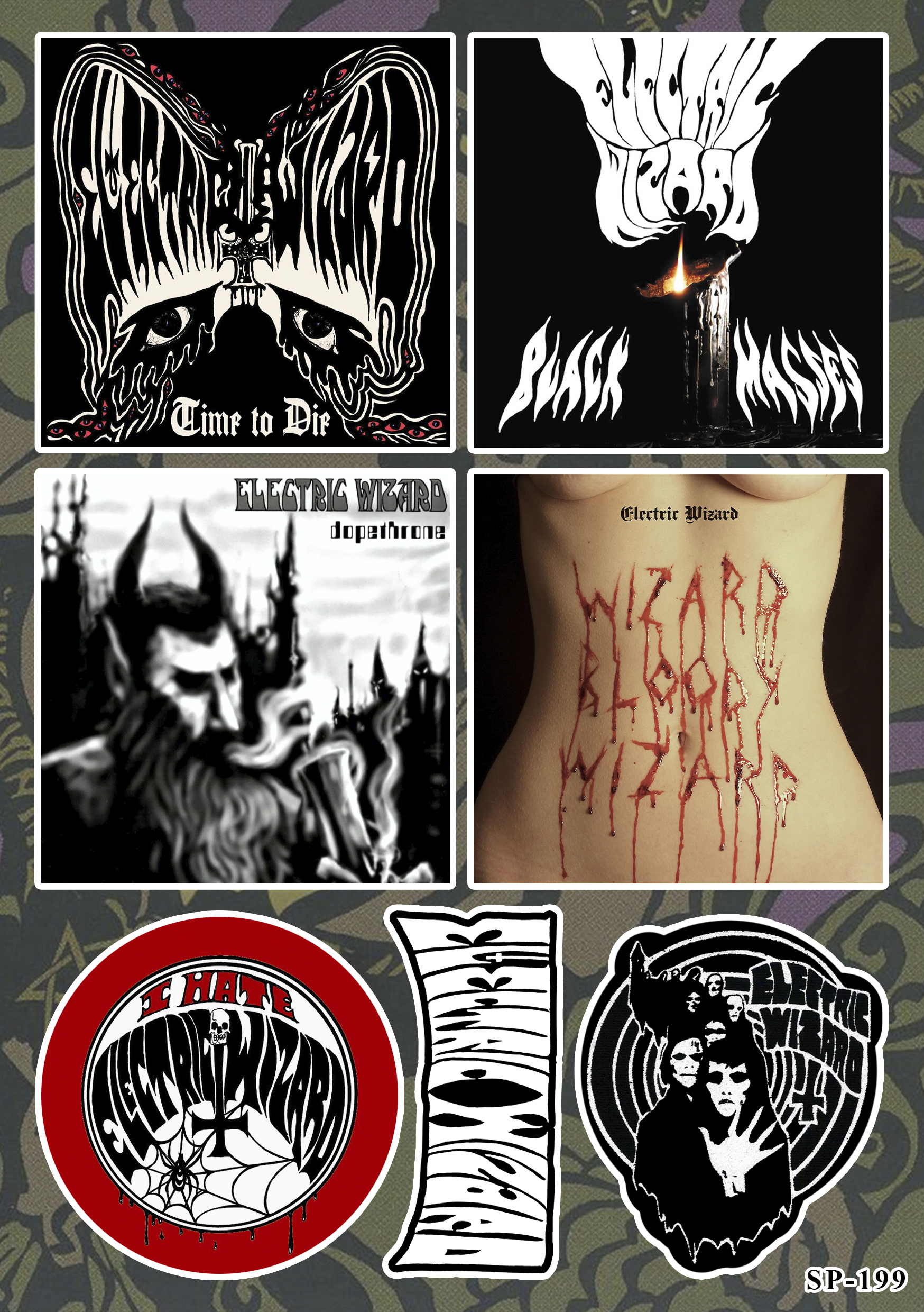 Стікерпак Electric Wizard SP-199