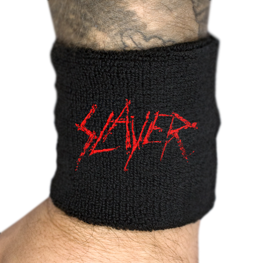 Напульсник махровий SLAYER - SCRATCHED LOGO (wol-030)