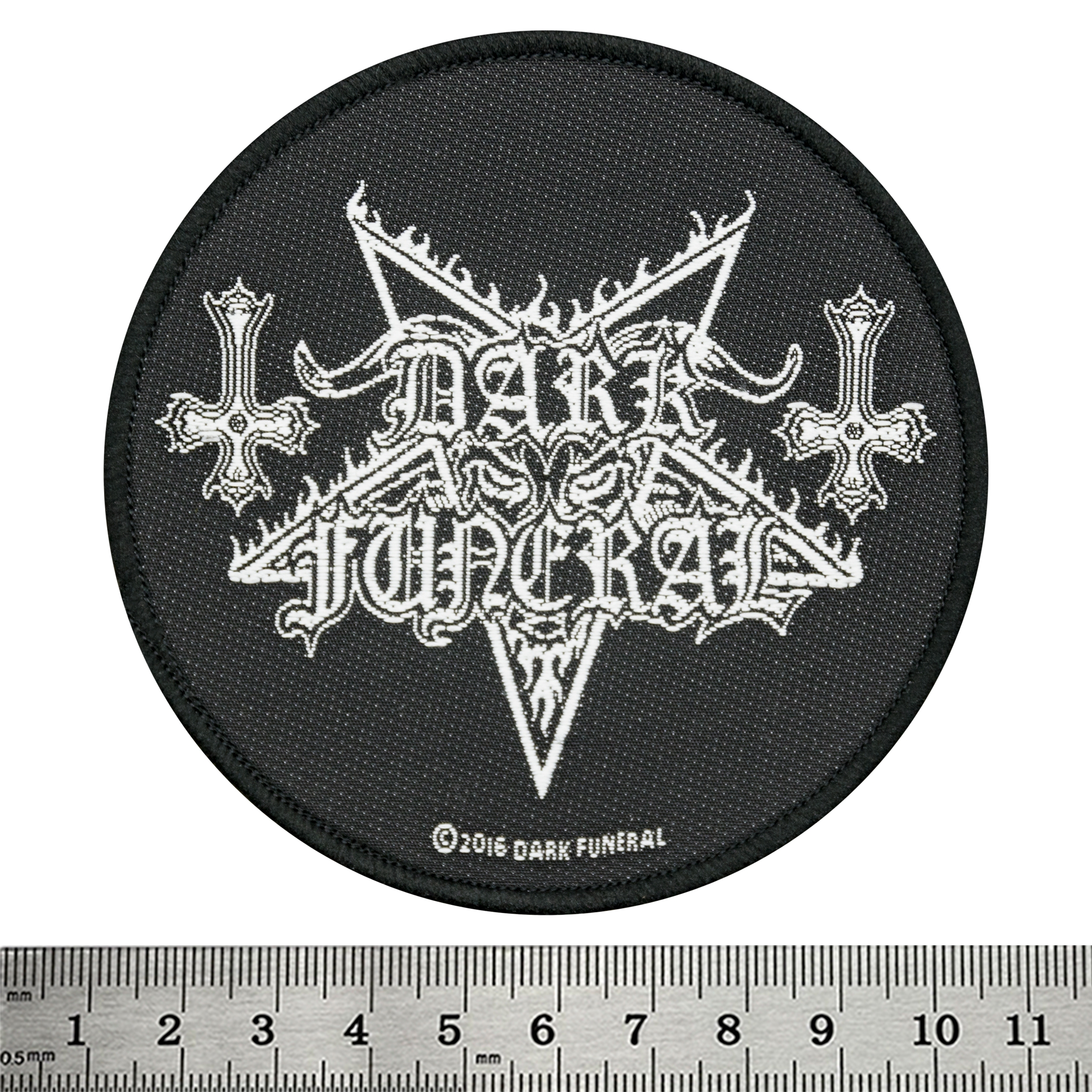 Нашивка ткана DARK FUNERAL - CIRCULAR LOGO (ofp-382)