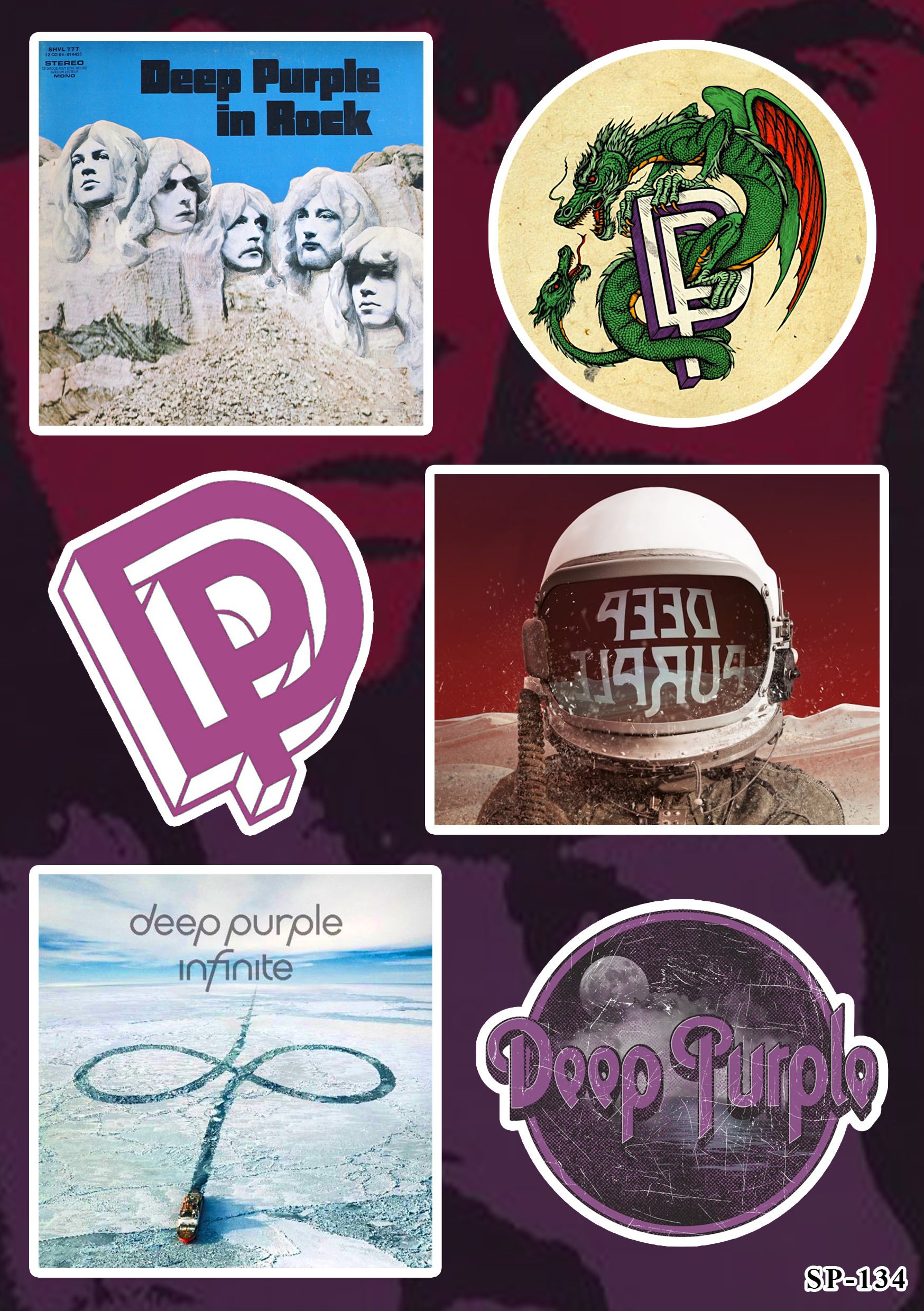 Стікерпак Deep Purple SP-134
