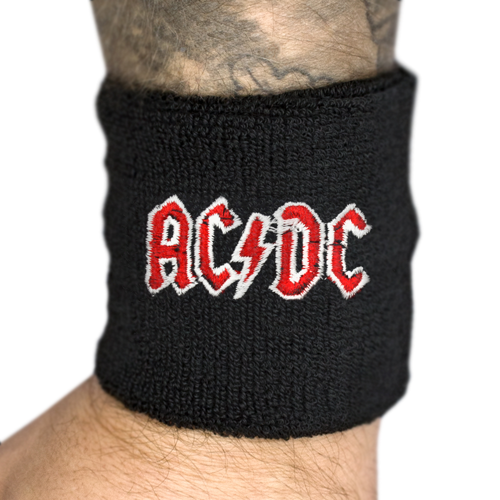 Напульсник махровий AC/DC - RED LOGO (wol-005) Напульсник махровий AC/DC - RED LOGO (wol-005)