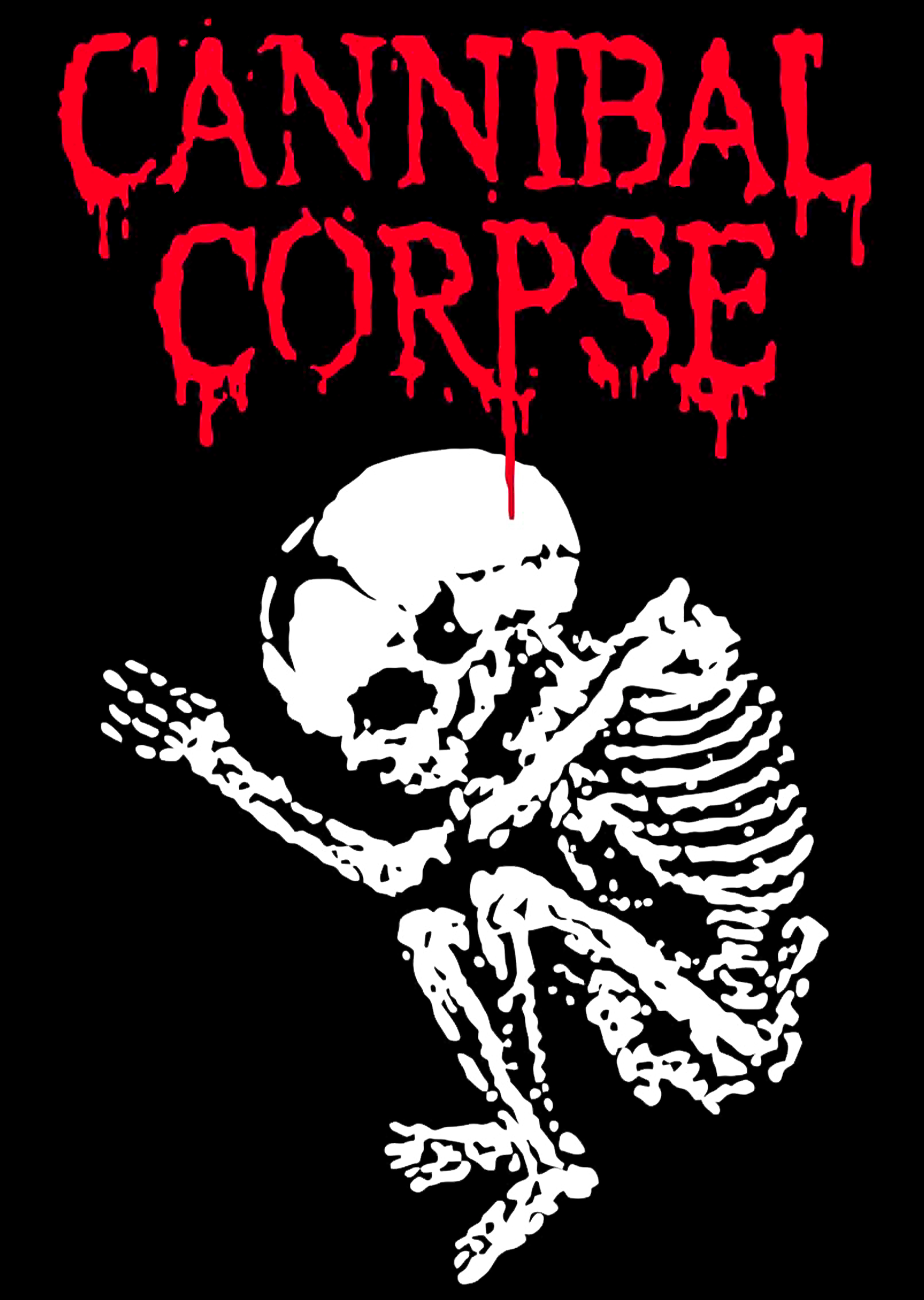 Плакат Cannibal Corpse (Butchered At Birth, Skeleton)