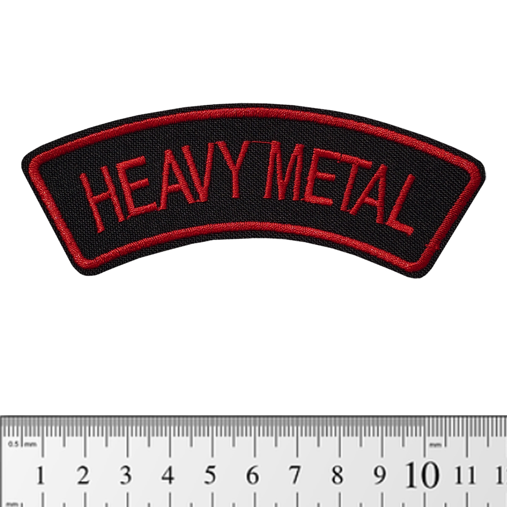 Нашивка Heavy Metal (red) (pt-063)