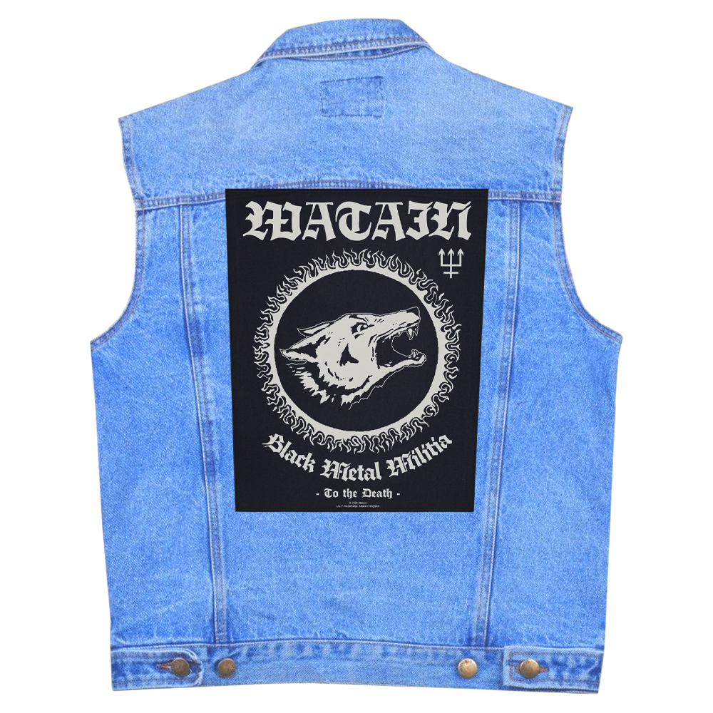 Нашивка наспинна катана WATAIN - BLACK METAL MILITIA (olbp-049) Нашивка наспинна катана WATAIN - BLACK METAL MILITIA (olbp-049)