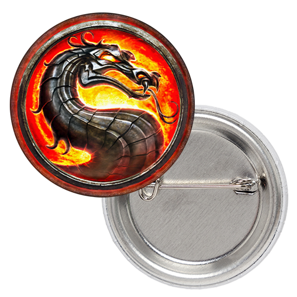 Значок Mortal Kombat (dragon logo color) Значок Mortal Kombat (dragon logo color)