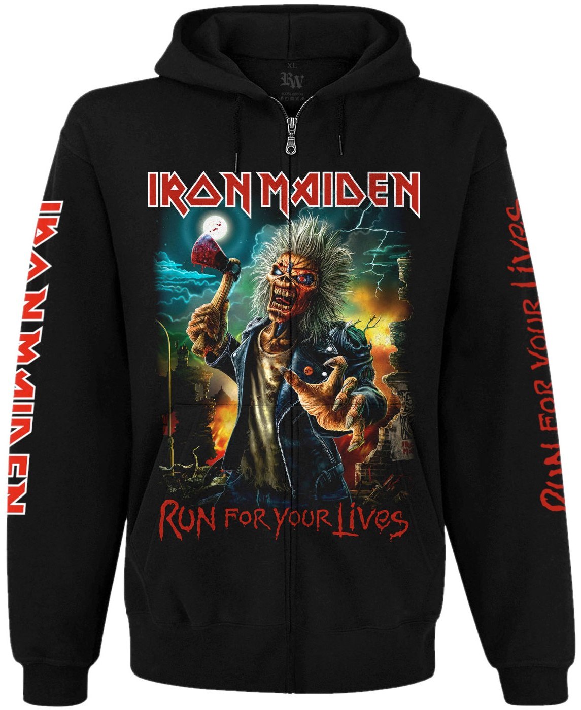 Худі Iron Maiden "Run For Your Lives" на блискавці Худі Iron Maiden "Run For Your Lives" на блискавці
