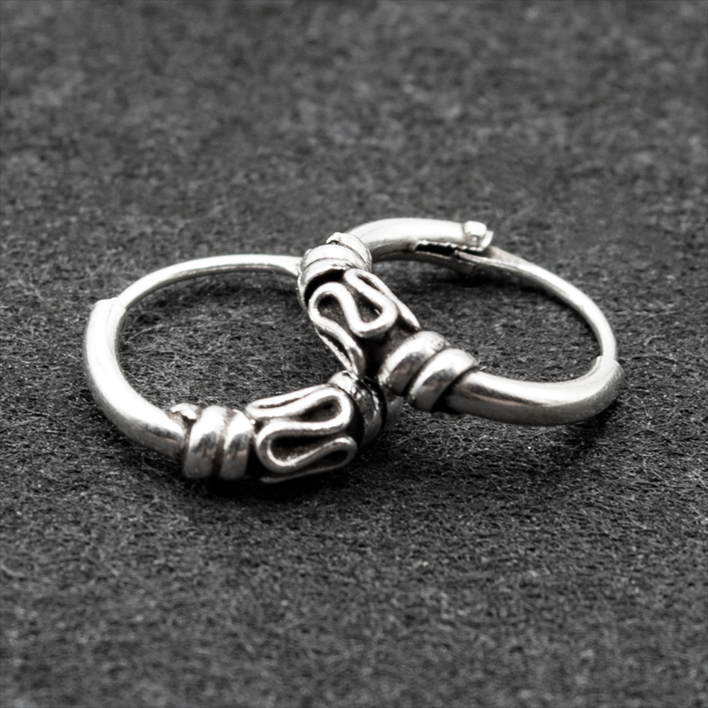 Сережка, кільце з візерунком (eas-126)