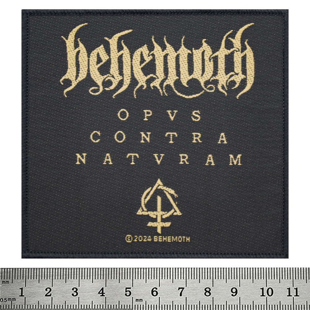 Нашивка ткана BEHEMOTH - OPVS CONTRA NATVRAM (ofp-240)