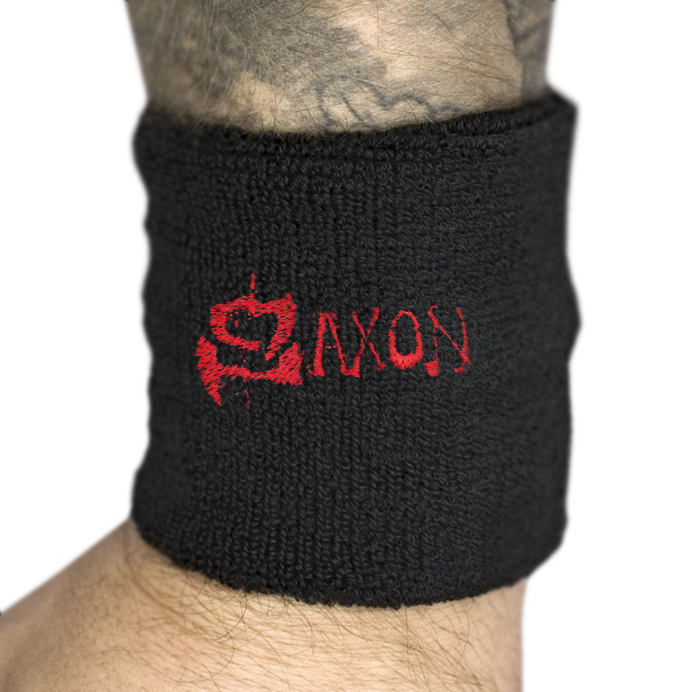 Напульсник махровий SAXON - RED LOGO (wol-058)