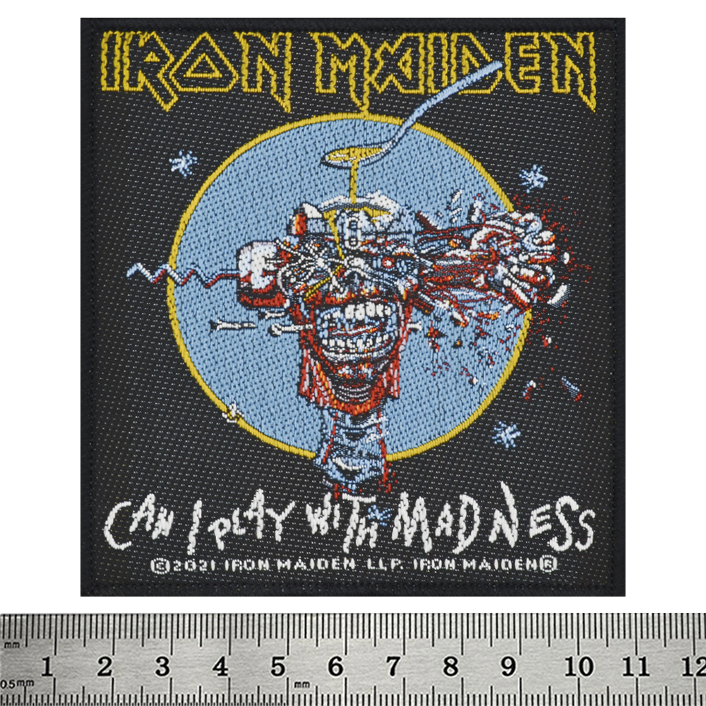 Нашивка ткана IRON MAIDEN - CAN I PLAY WITH MADNESS в блістері (ofpb-082)