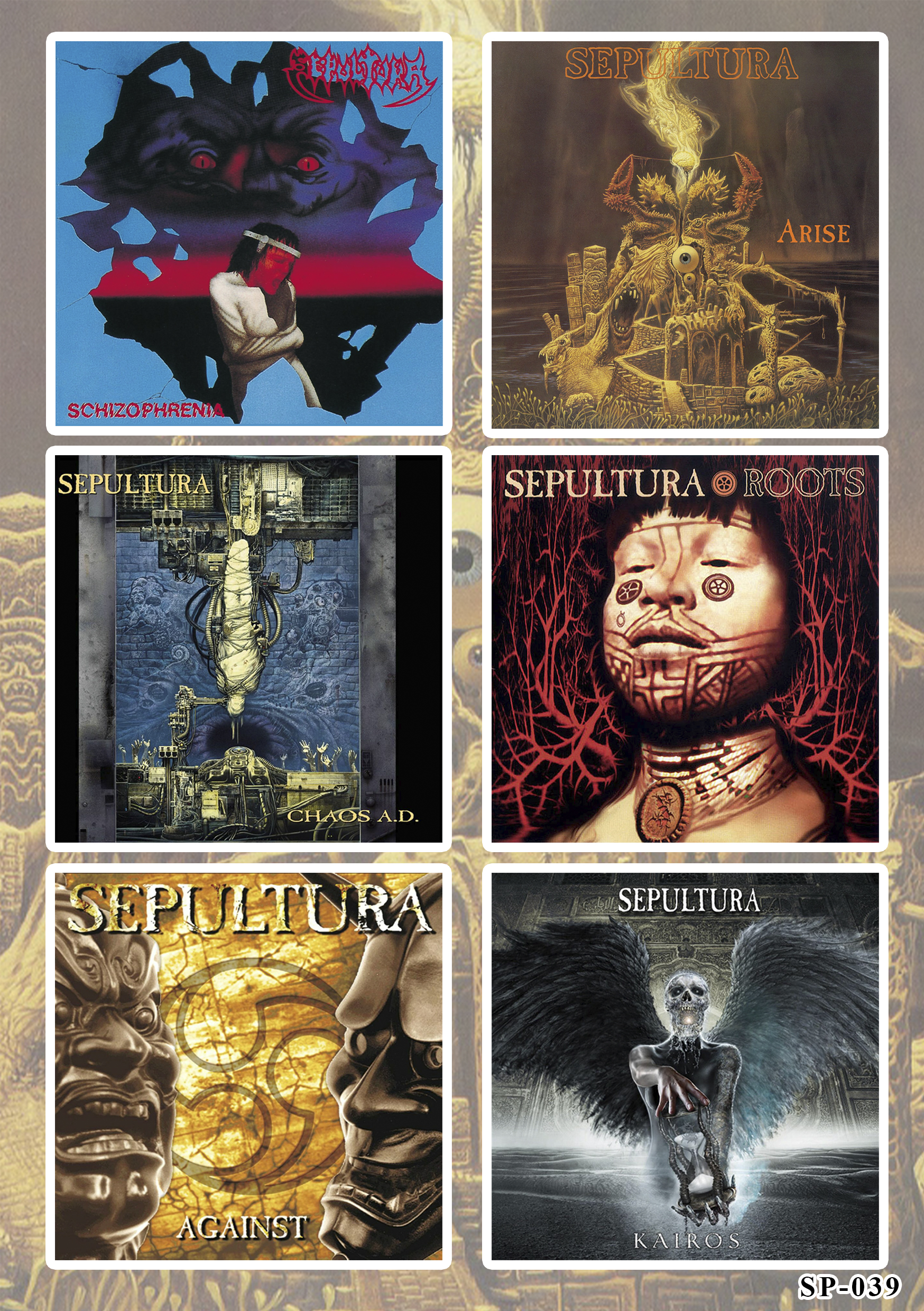 Стікерпак Sepultura (album covers) SP-217