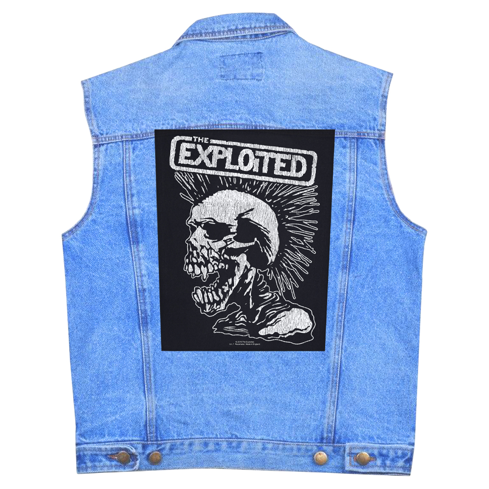 Нашивка наспинна катана THE EXPLOITED - VINTAGE SKULL (olbp-021)