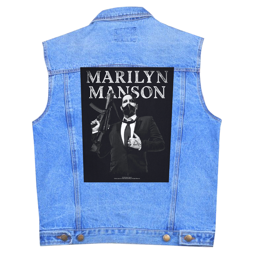 Нашивка наспинна катана MARILYN MANSON - MACHINE GUN (olbp-042)