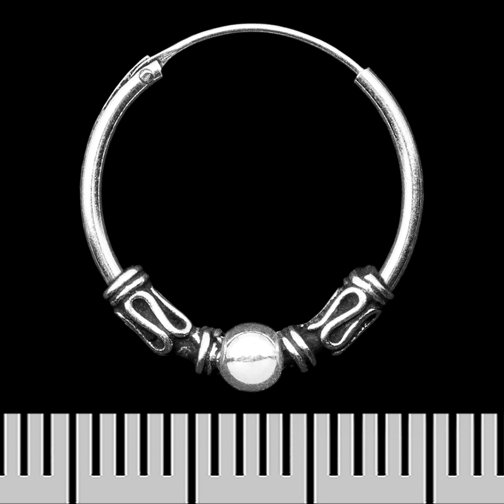 Сережка, кільце з візерунком (eas-188)