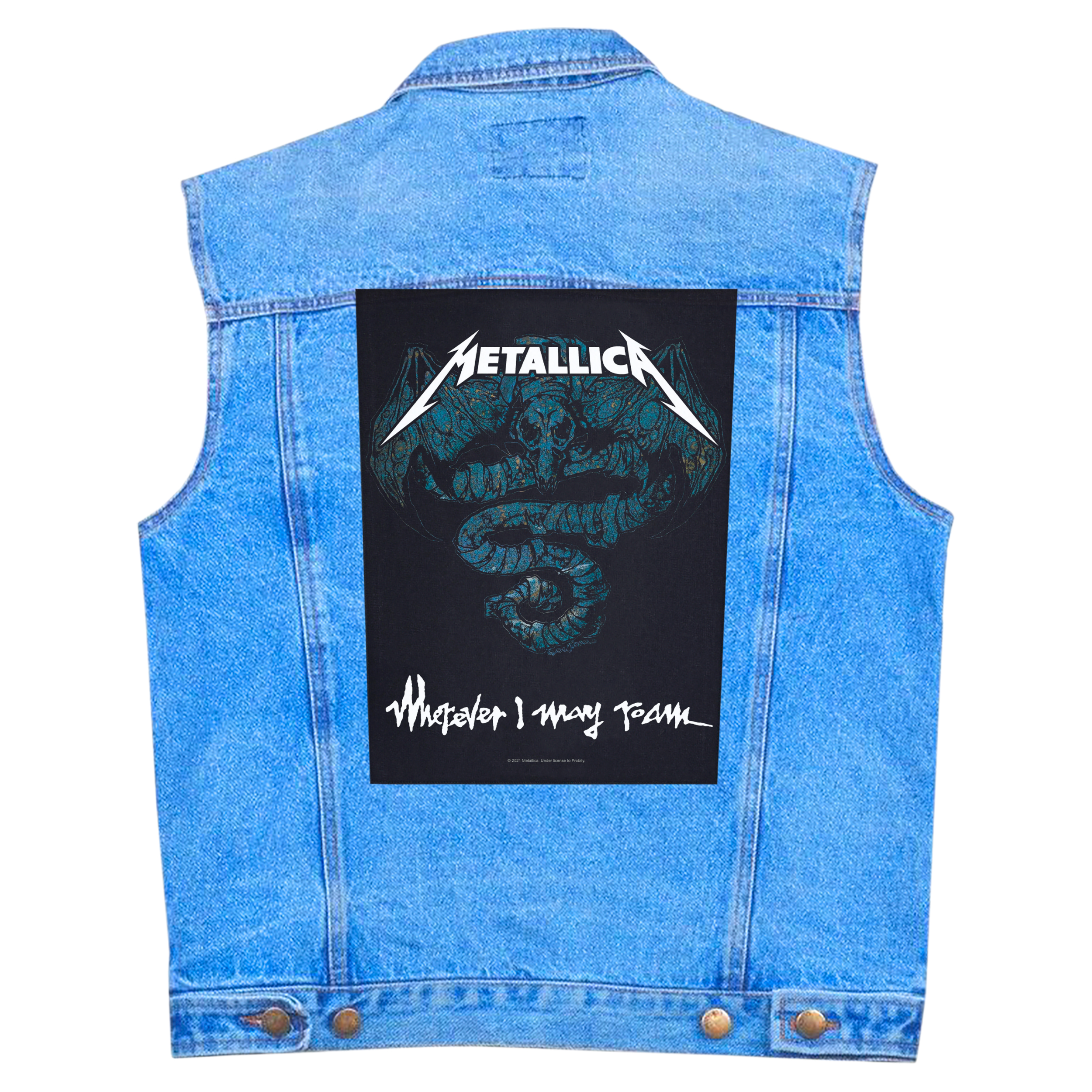 Нашивка наспинна катана METALLICA - WHEREVER I MAY ROAM (olbp-171)