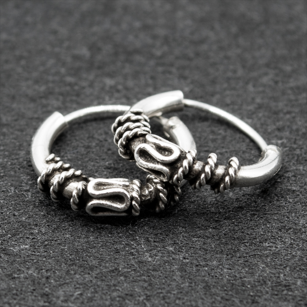 Сережка, кільце з візерунком (eas-106)