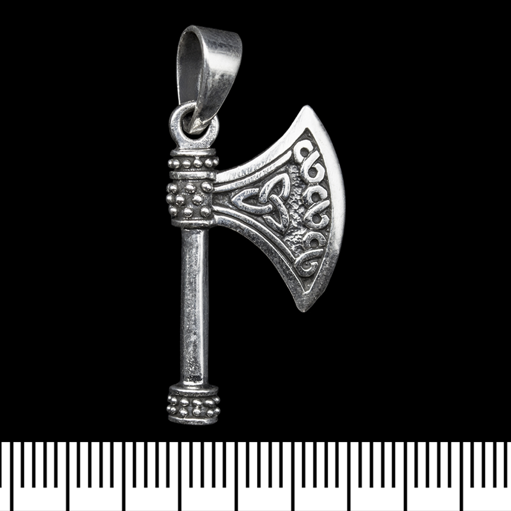 Кулон Сокира з трикветром (срібло, 925 проба) (sp-228) Кулон Сокира з трикветром (срібло, 925 проба) (sp-228)