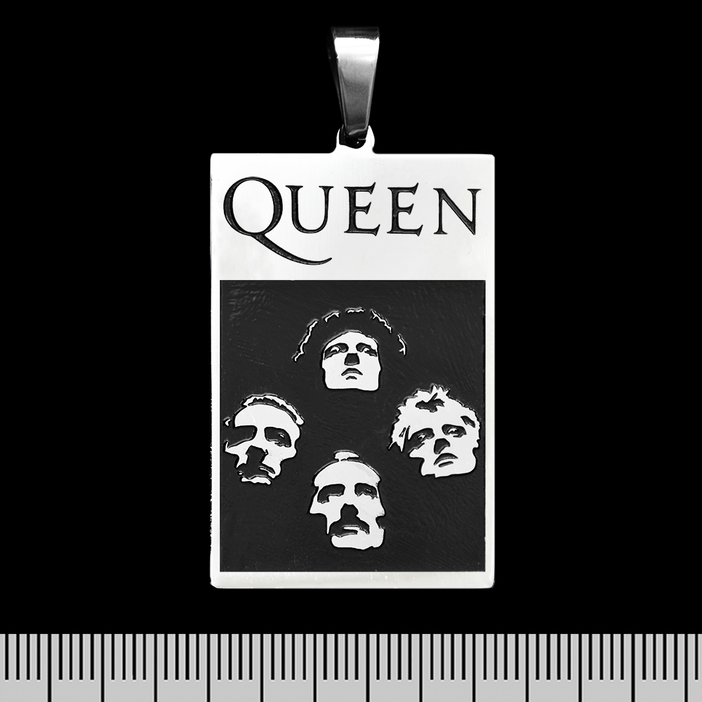 Кулон Queen "Bohemian Rhapsody" (ptsb-092) прямоугольный