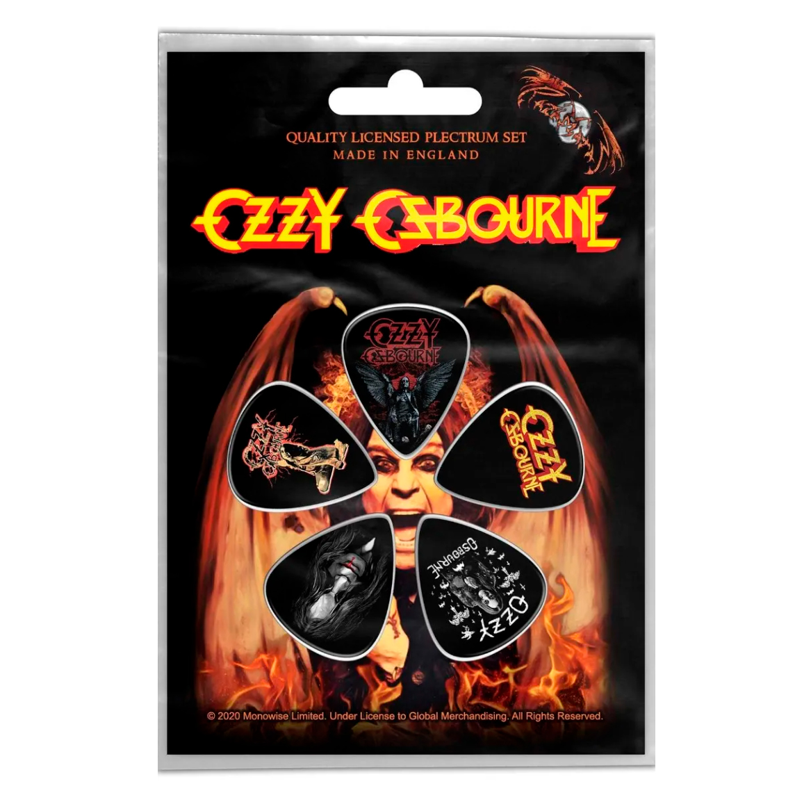 Подарунковий набір медіаторів OZZY OSBOURNE - CLASSIC LOGO (mol-017)