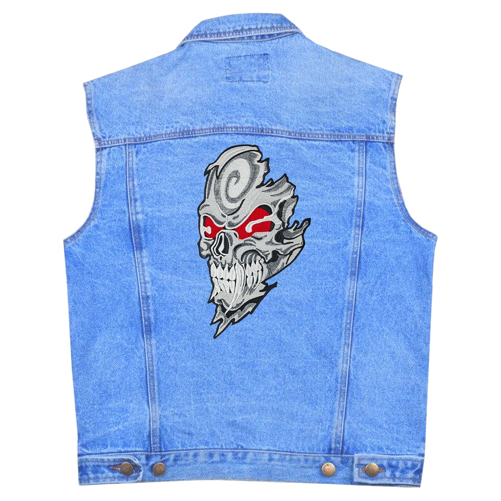 Нашивка термо Череп демона з червоними очима наспинна (thps-081) Нашивка термо Череп демона з червоними очима наспинна (thps-081)