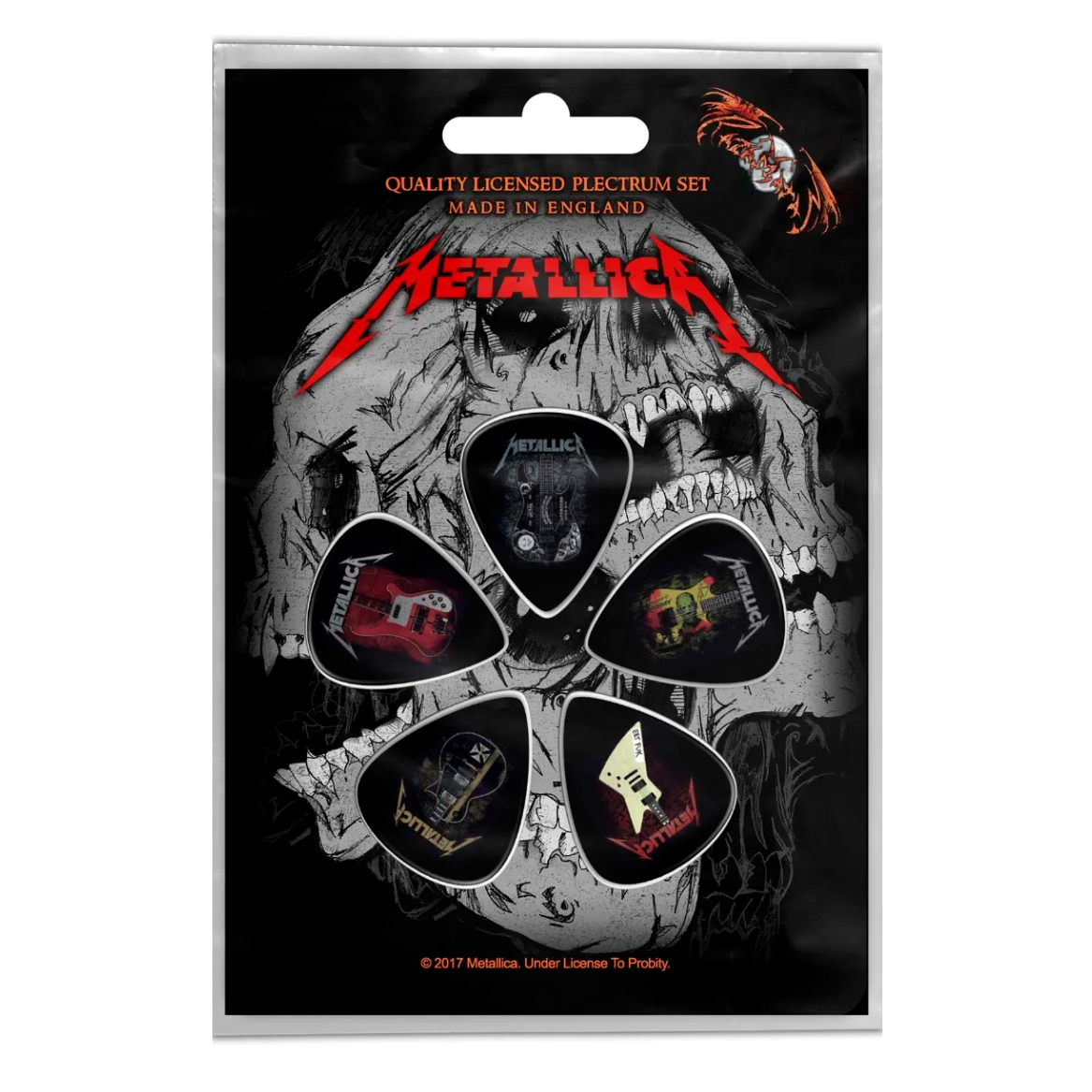 Подарунковий набір медіаторів METALLICA - GUITARS (mol-016)