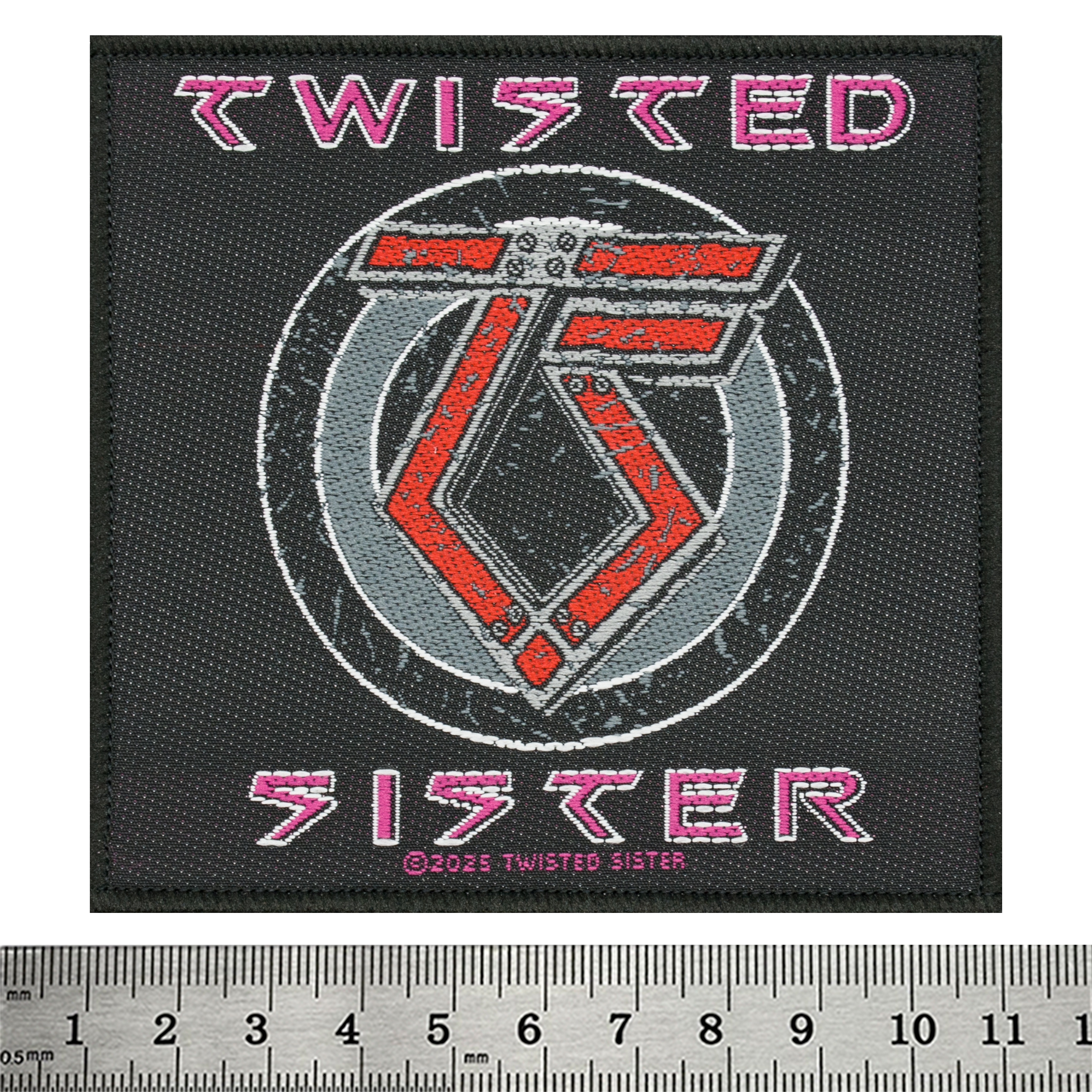 Нашивка ткана TWISTED SISTER - TS LOGO (ofp-390)
