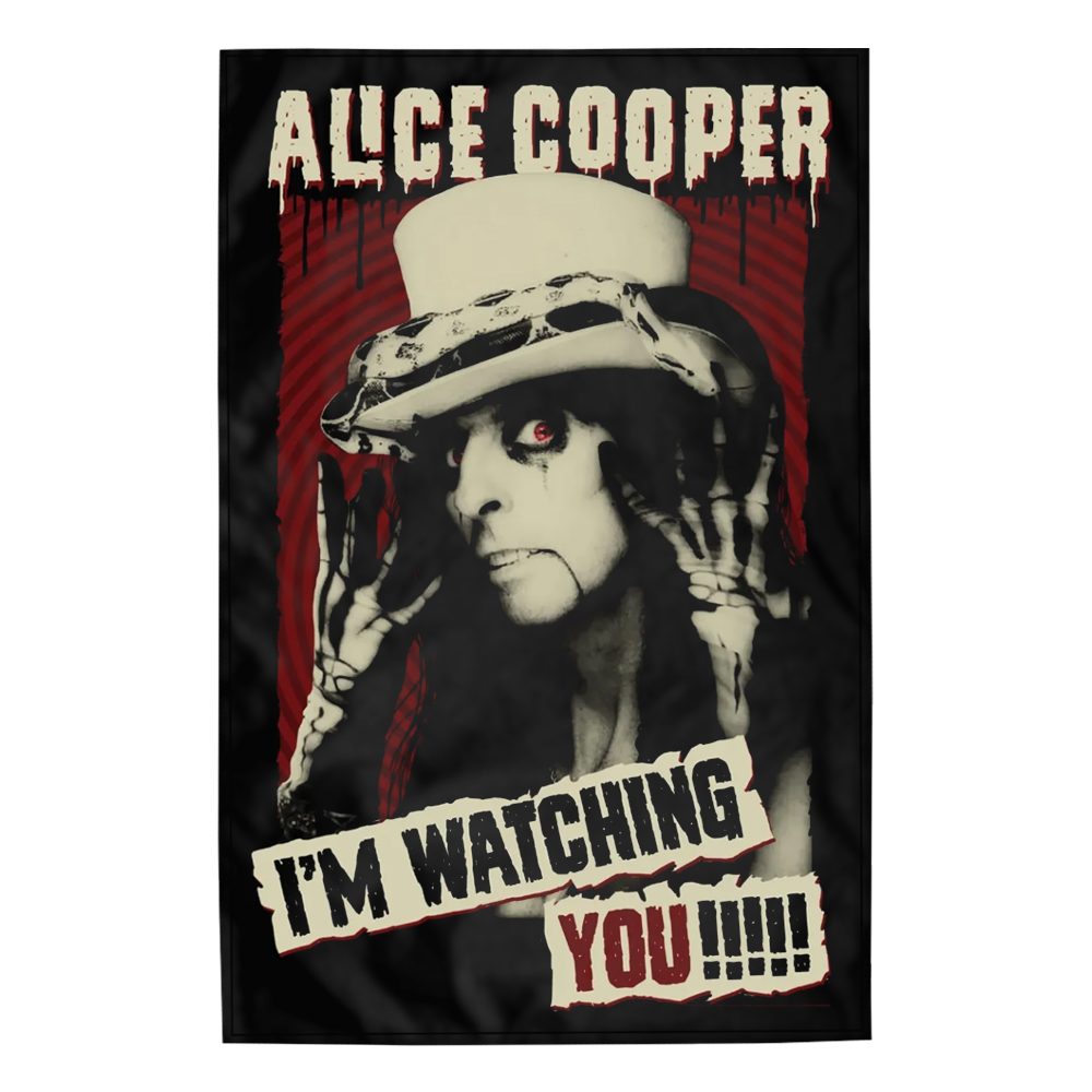 Прапор (текстильний постер) ALICE COOPER - I'M WATCHING YOU (fol-025)