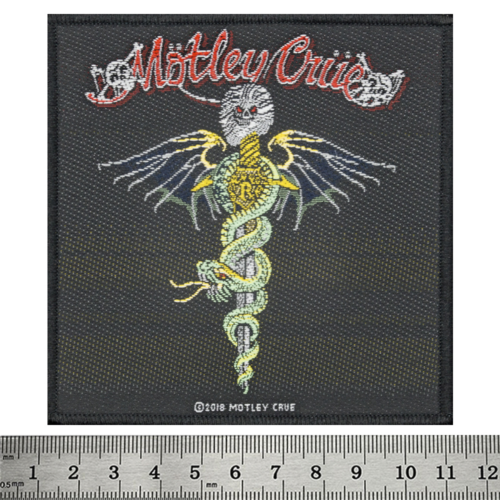 Нашивка ткана MOTLEY CRUE - DR FEELGOOD (ofp-204)