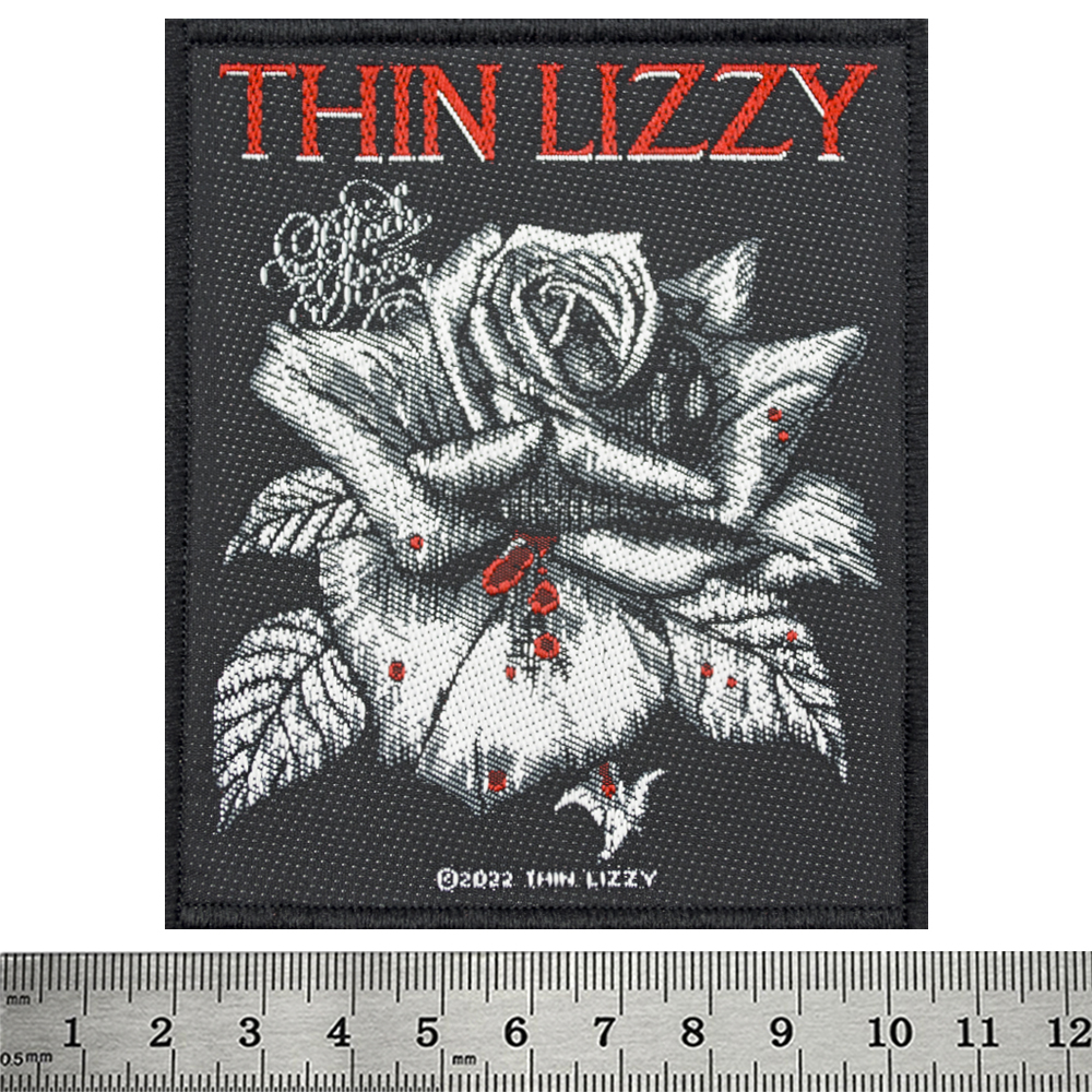 Нашивка ткана THIN LIZZY - BLACK ROSE (ofp-310) Нашивка ткана THIN LIZZY - BLACK ROSE (ofp-310)