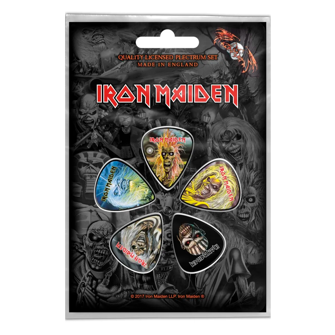 Подарунковий набір медіаторів IRON MAIDEN - THE FACES OF EDDIE (mol-009)