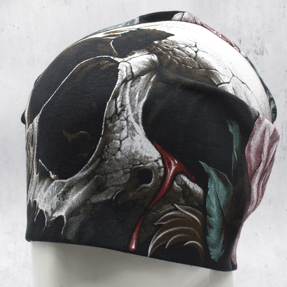 Шапка Skull With Roses (hth-012)