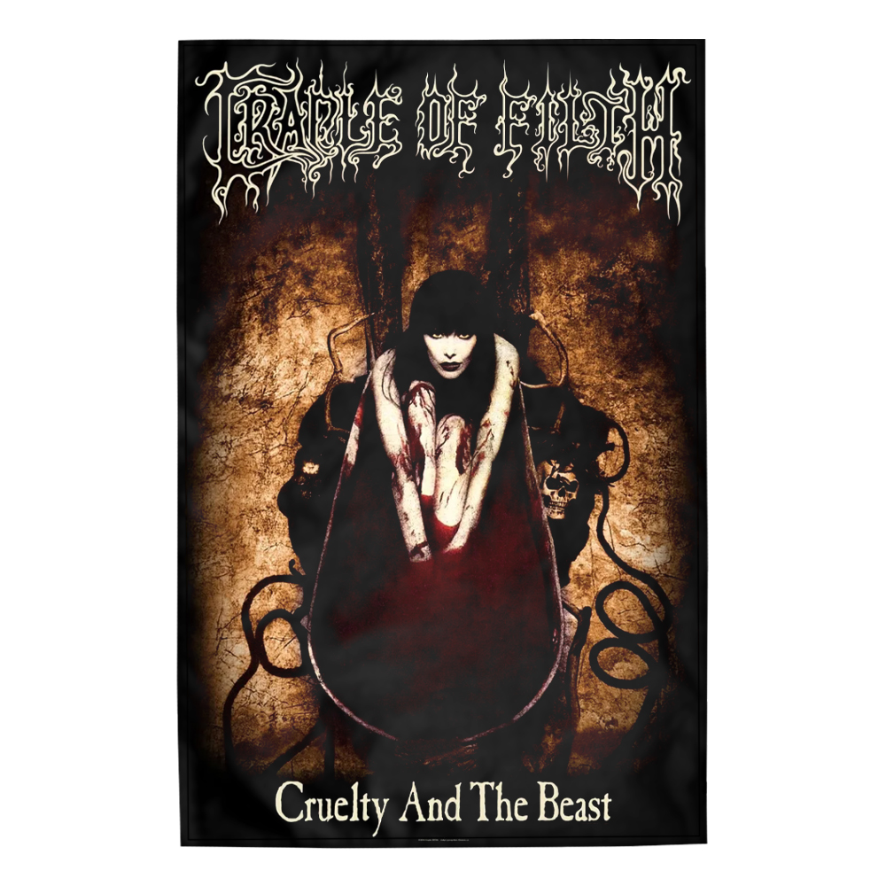 Прапор (текстильний постер) CRADLE OF FILTH - CRUELTY AND THE BEAST (fol-028)