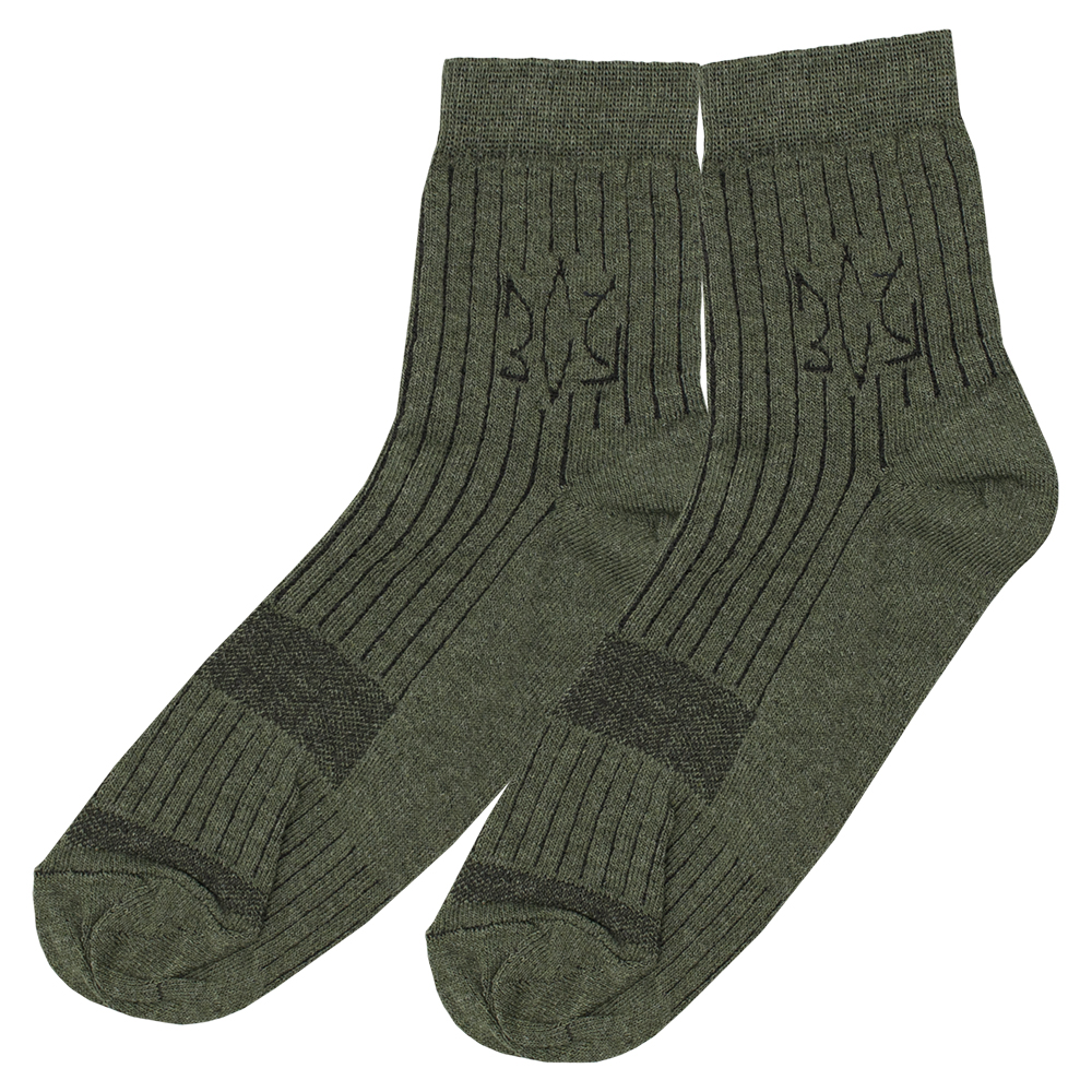 Шкарпетки Тризуб ЗСУ (оливкові) uas-016 41-45 Шкарпетки Тризуб ЗСУ (оливкові) uas-016 41-45