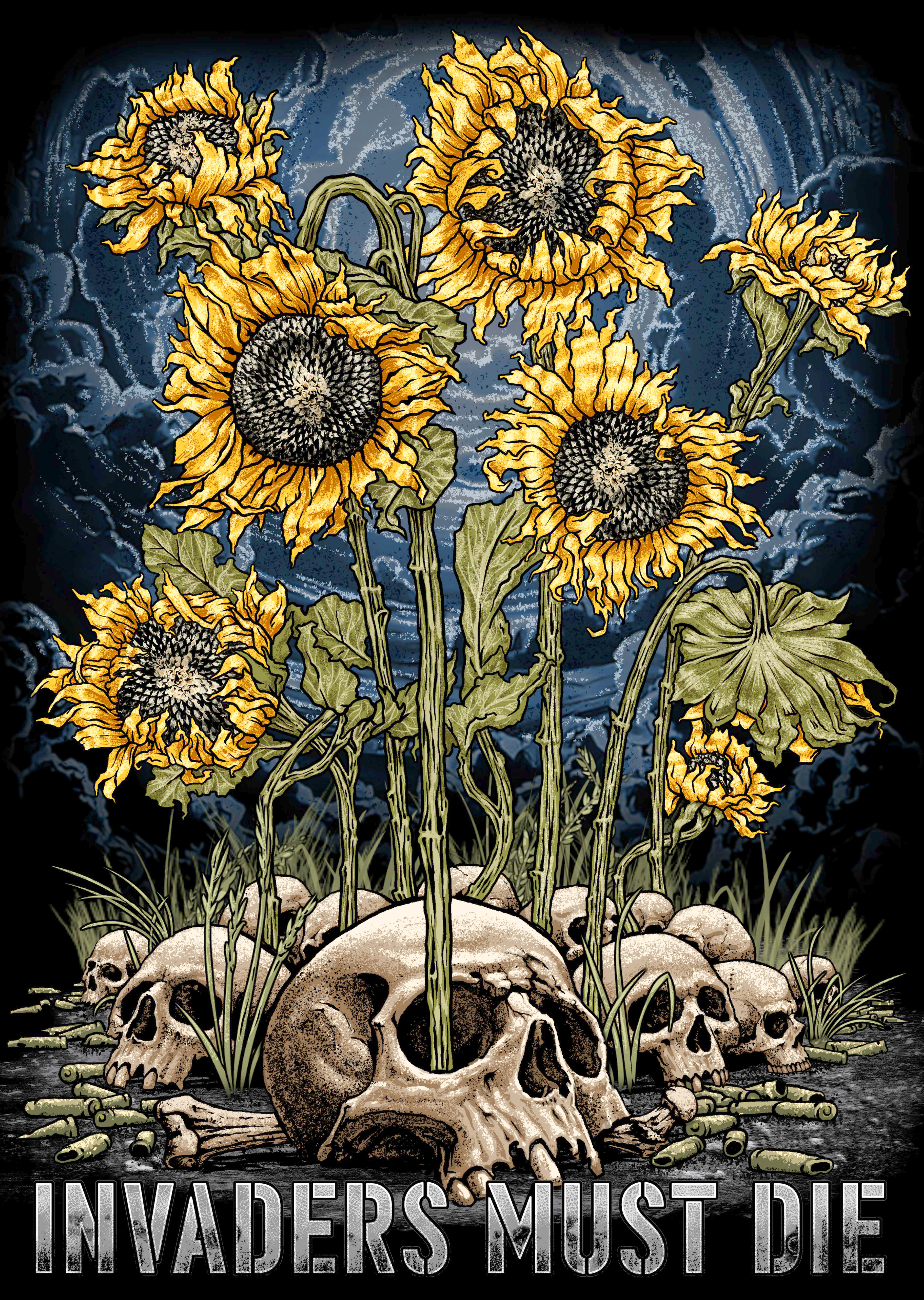 Плакат Invaders Must Die (Соняшники) Плакат Invaders Must Die (Соняшники)