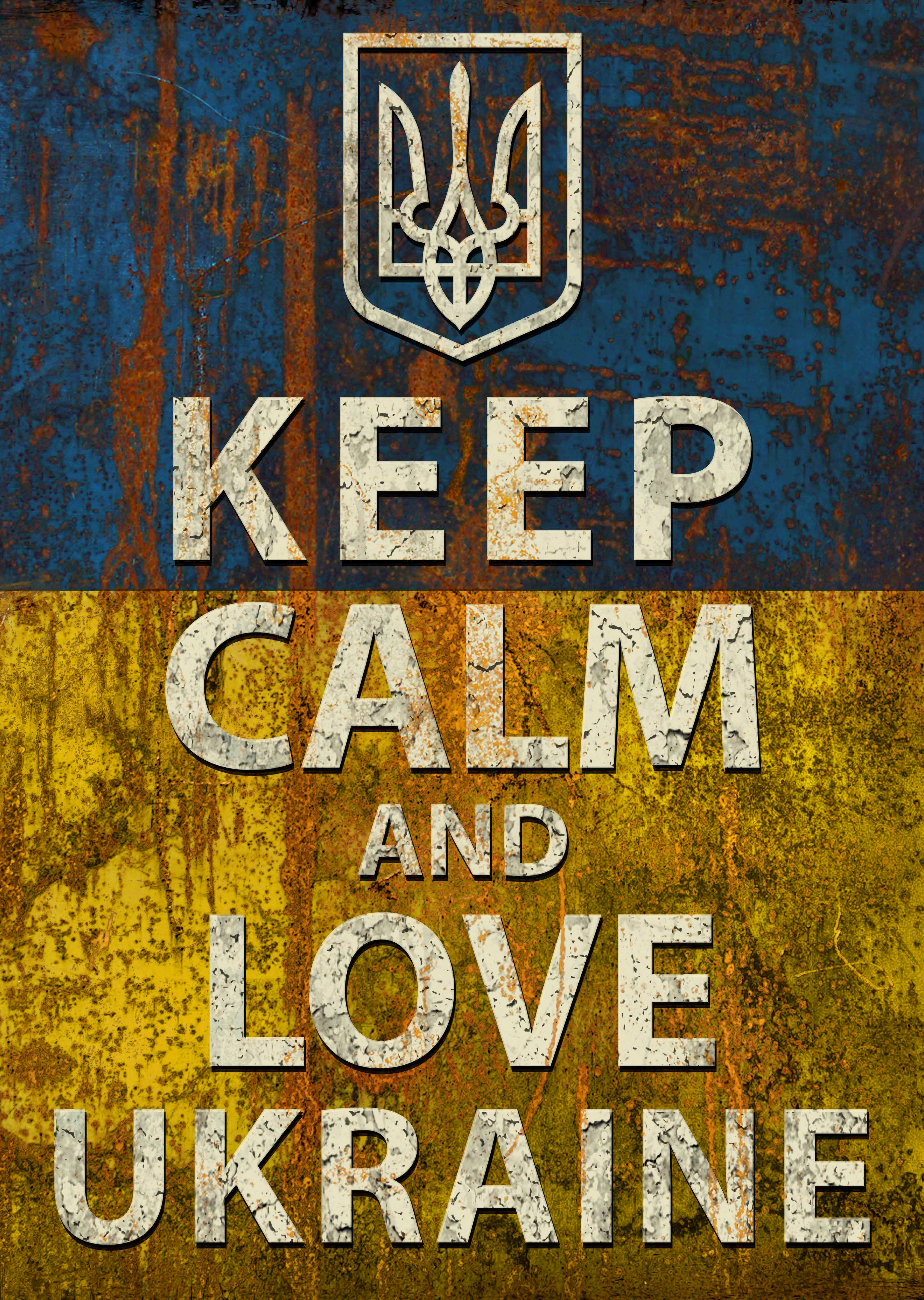 Плакат Keep Calm and Love Ukraine Плакат Keep Calm and Love Ukraine