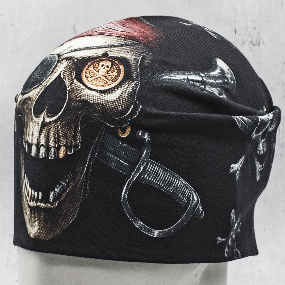 Шапка Піратський череп - Чорна мітка (hth-009)
