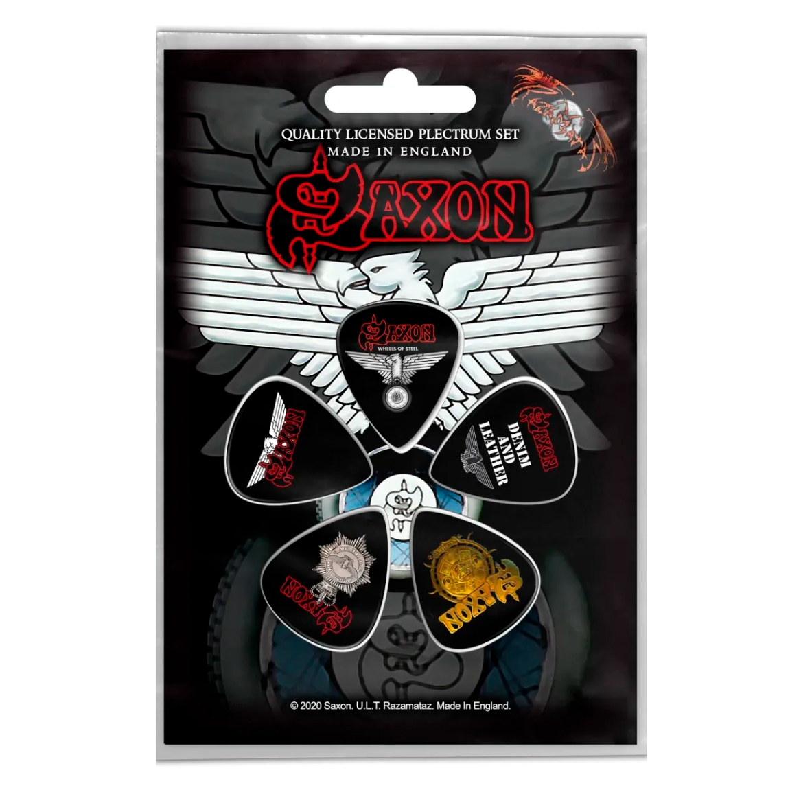 Подарунковий набір медіаторів SAXON - WHEELS OF STEEL (mol-018)