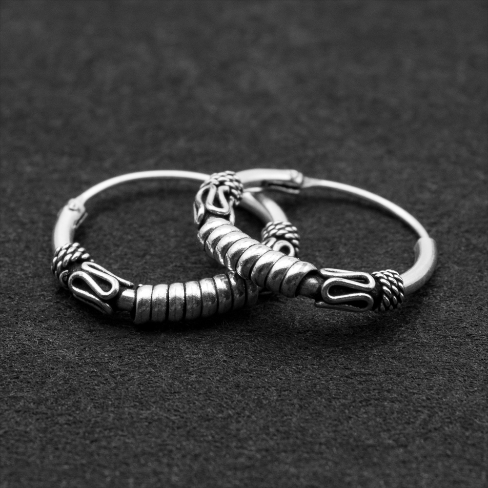 Сережка, кільце з візерунком (eas-162)