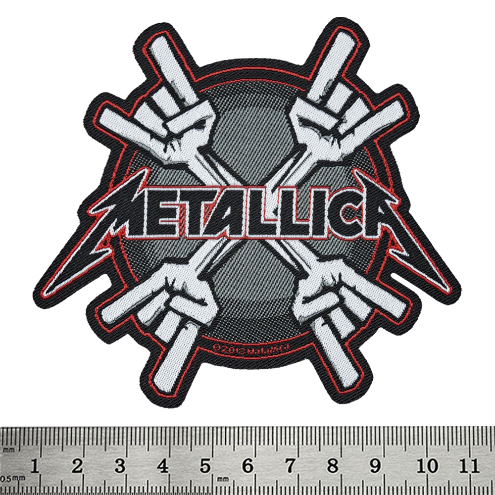 Нашивка ткана METALLICA - METAL HORNS (ofp-156)