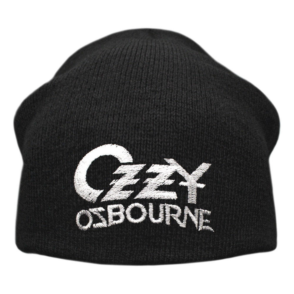 Шапка біні OZZY OSBOURNE - LOGO (з вишитим логотипом) heol-002