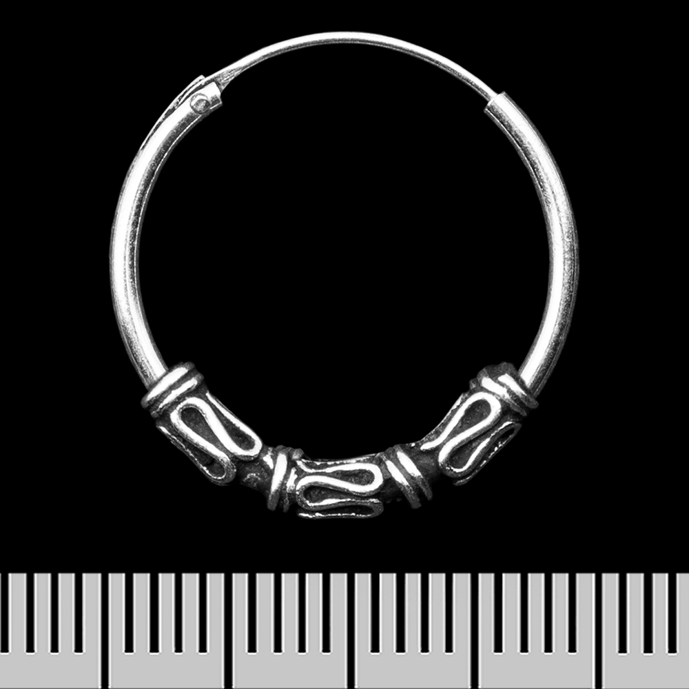 Сережка, кільце з візерунком (eas-187)