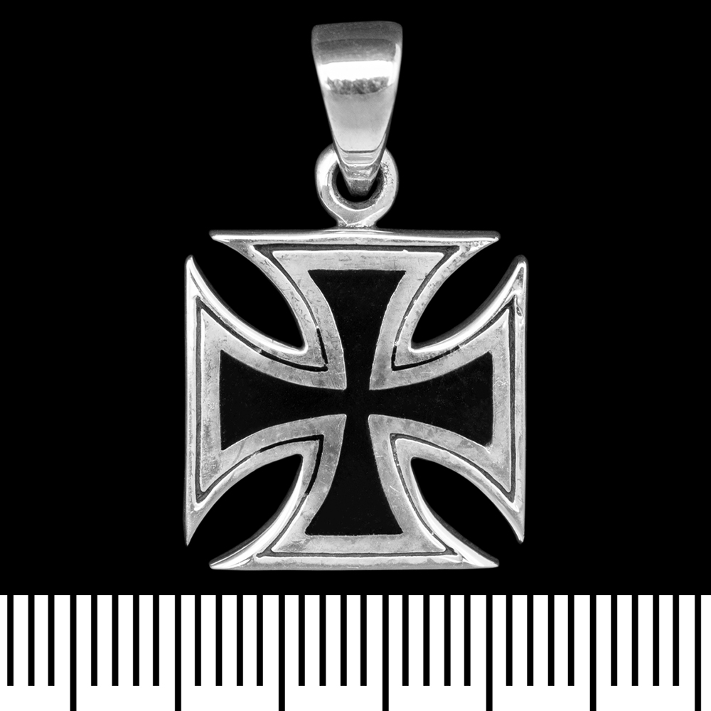 Кулон Хрест Тамплієрів, маленький (срібло, 925 проба) (sp-182)