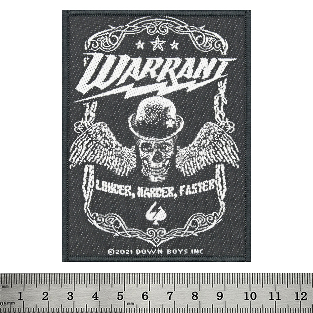 Нашивка ткана WARRANT - LOUDER HARDER FASTER (ofp-233) Нашивка ткана WARRANT - LOUDER HARDER FASTER (ofp-233)