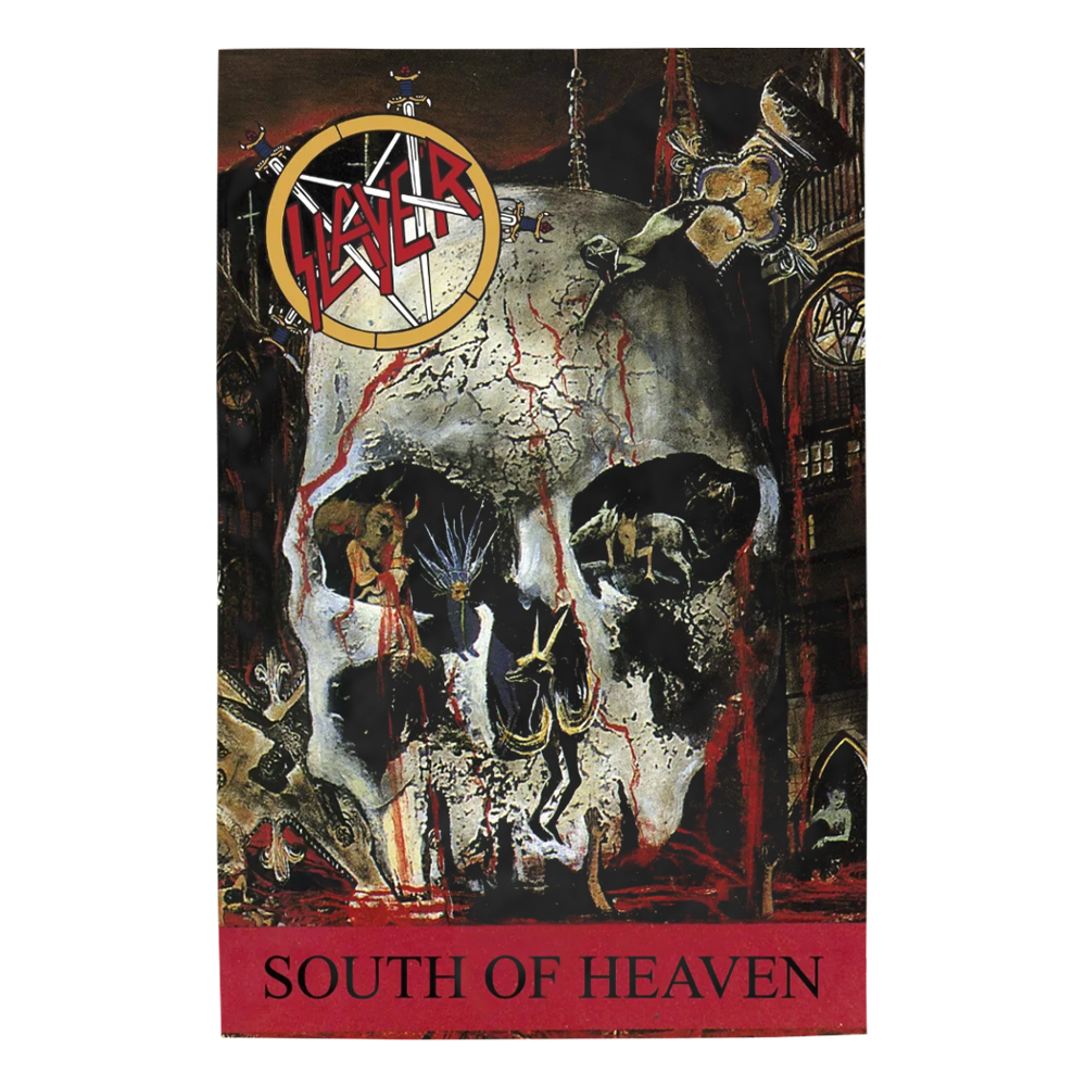 Прапор (текстильний постер) SLAYER - SOUTH OF HEAVEN (fol-017)