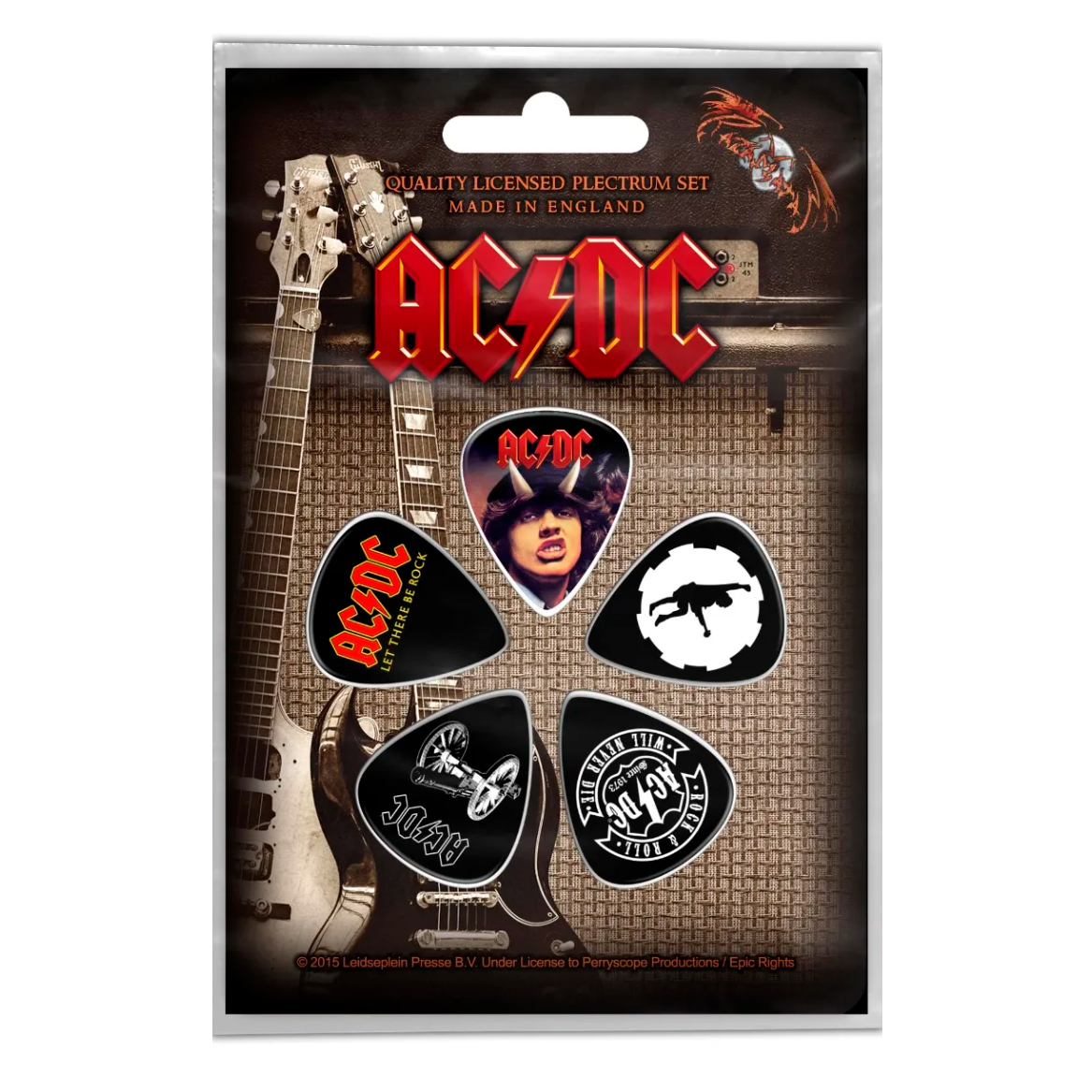 Подарунковий набір медіаторів AC/DC - HIGHWAY / FOR THOSE / LET THERE (mol-042)